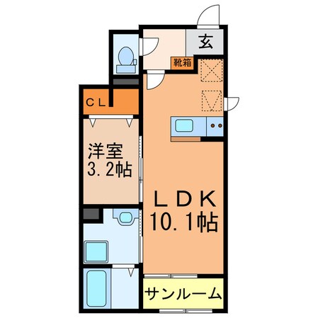 ローズガーデンの物件間取画像